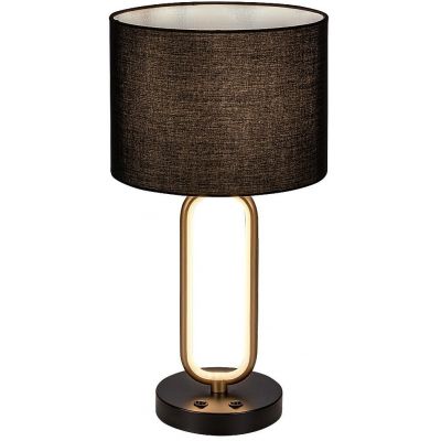 Rabalux Domiro lampa stołowa 1x60 W czarna/złota 74044