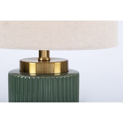 Rabalux Glovy lampa stołowa 1x40 W biała/zielona 74046