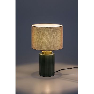 Rabalux Glovy lampa stołowa 1x40 W biała/zielona 74046