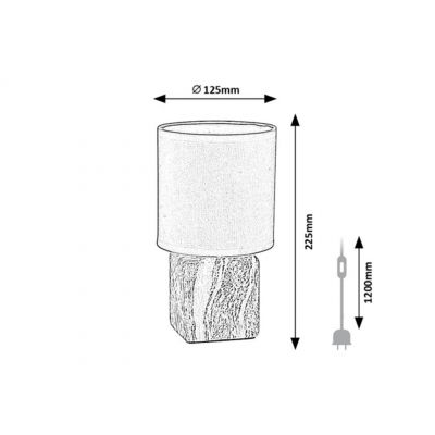 Rabalux Nalisa lampa stołowa 1x40 W czarna 74068