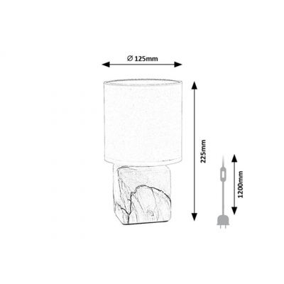 Rabalux Nalisa lampa stołowa 1x40 W biała 74069