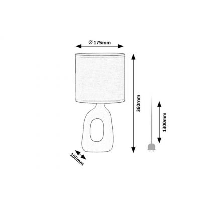 Rabalux Sylira lampa stołowa 1x40 W biała 74070
