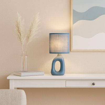 Rabalux Sylira lampa stołowa 1x40 W niebieska 74072