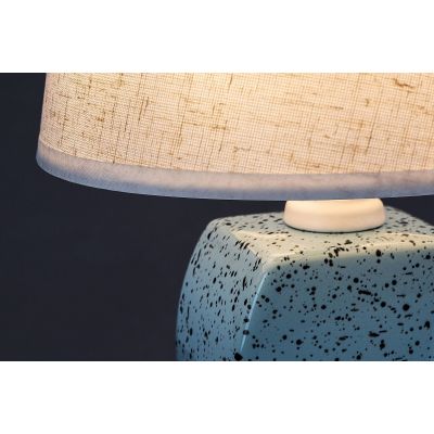 Rabalux Dayami lampa stołowa 1x40 W niebieska/beżowa 74074