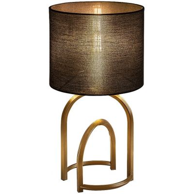 Rabalux Gisaya lampa stołowa 1x25 W czarna/złota 74075