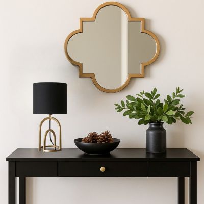 Rabalux Gisaya lampa stołowa 1x25 W czarna/złota 74075