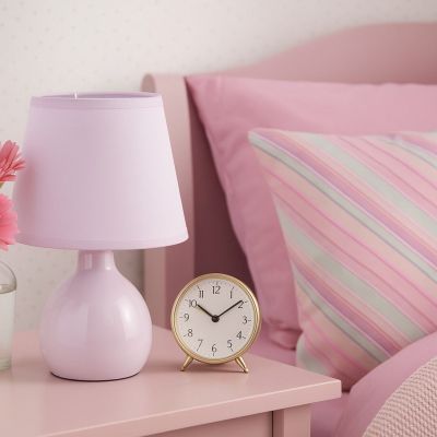 Rabalux Ingrid lampa stołowa 1x40 W różowa 74078