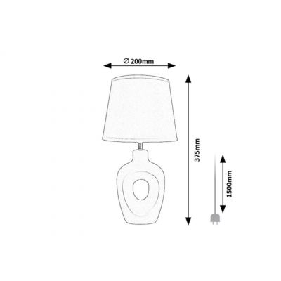 Rabalux Madelor lampa stołowa 1x25 W brązowa 74080