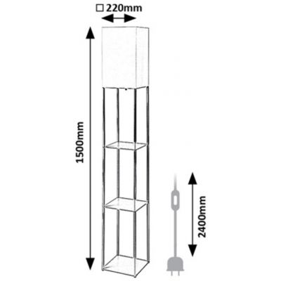 Rabalux Bronn lampa stojąca 1x40 W beżowa 74192