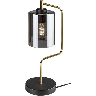 Rabalux Perez lampa stołowa 1x40 W czarna-przydymiona 74202