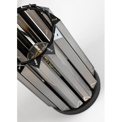 Rabalux Veness lampa stołowa 1x40 W czarna-przydymiona 74206