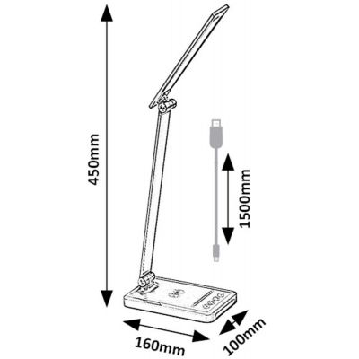 Rabalux Traze lampa biurkowa 1x5 W czarna 74213