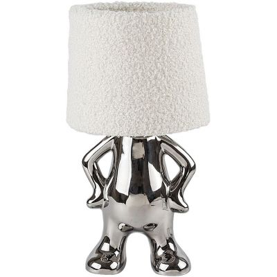 Rabalux Smurfy lampa stołowa 1x40 W srebrna-kremowa 74216