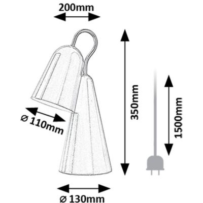 Rabalux Rabal lampa biurkowa 1x4 W różowa 74224