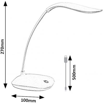 Rabalux Bedi lampa biurkowa 1x2 W biała 74234