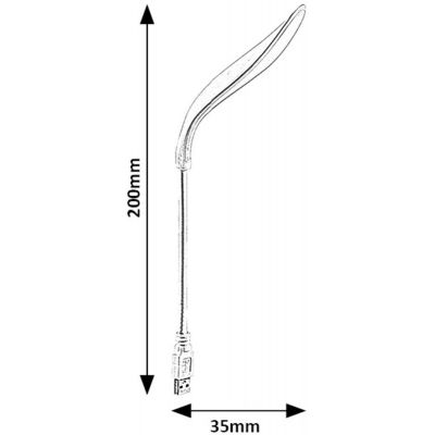 Rabalux Tafi lampa biurkowa 1x2 W biała 74238