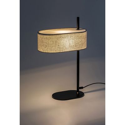 Rabalux Narmin lampa stołowa 1x40 W czarna-beżowa 74241