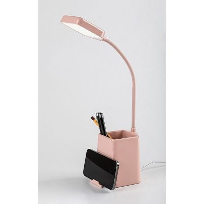 Rabalux Arvid lampa biurkowa 1x6 W biała-różowa 74245