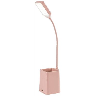 Rabalux Arvid lampa biurkowa 1x6 W biała-różowa 74245