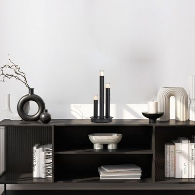 Rabalux Ramira lampa stołowa 3x5 W czarna-przezroczysta 74365