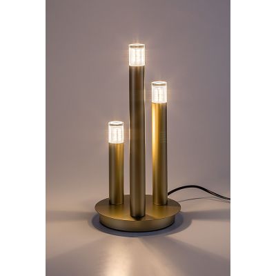 Rabalux Ramira lampa stołowa 3x5 W przezroczysta-złota 74366