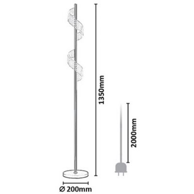 Rabalux Zofrael lampa stojąca 12 W złota 74415