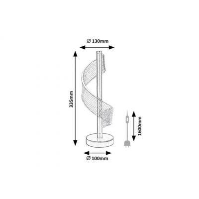 Rabalux Zofrael lampa stołowa 1x6 W złota 74416
