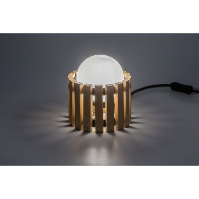 Rabalux Noxelle lampa stołowa 1x5 W czarna-drewno 74420