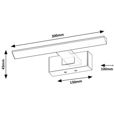Rabalux Loric kinkiet 1x6 W biały-czarny 75024