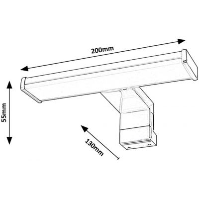 Rabalux Levon kinkiet 1x4 W chrom 75039