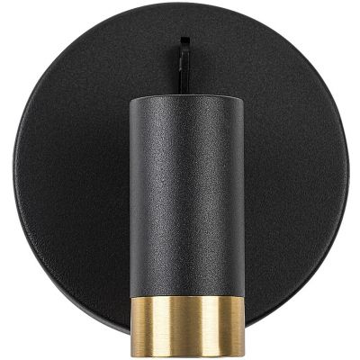 Rabalux Kadir kinkiet 1x3 W czarny-przezroczysty-złoty 75040