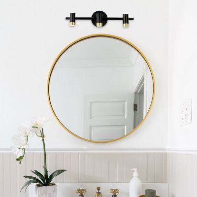 Rabalux Kadir kinkiet 3x9 W czarny-przezroczysty-złoty 75042