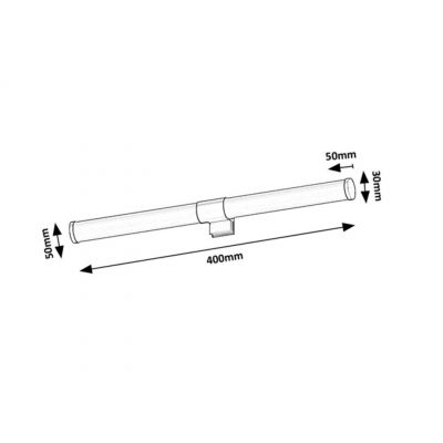 Rabalux Zain kinkiet 1x6 W czarny 75043