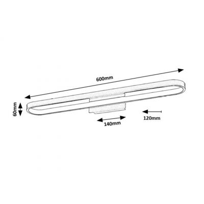 Rabalux Odran kinkiet 1x18 W złoty 75056