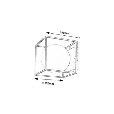 Rabalux Modane kinkiet zewnętrzny 1x20 W złoty 75070