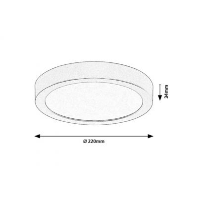 Rabalux Shaun Plus plafon zewnętrzny 1x24 W biała 75072