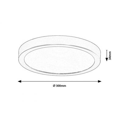 Rabalux Shaun Plus plafon zewnętrzny 1x30 W czarna 75076
