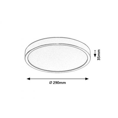 Rabalux Maurec plafon zewnętrzny 1x18 W brązowa 75080