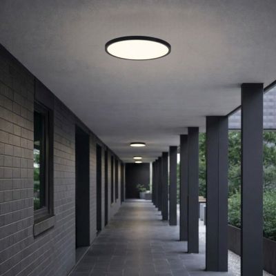 Rabalux Maurec plafon zewnętrzny 1x18 W czarna 75081