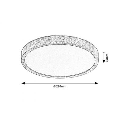 Rabalux Maurec plafon zewnętrzny 1x18 W brązowa 75082