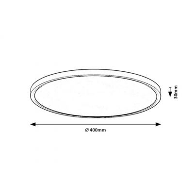 Rabalux Lautrec plafon zewnętrzny 1x24 W czarna 75084
