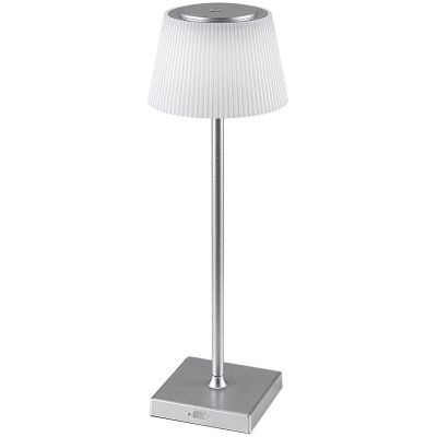 Rabalux Taena lampa stołowa 1x4W LED srebrny/biały 76013