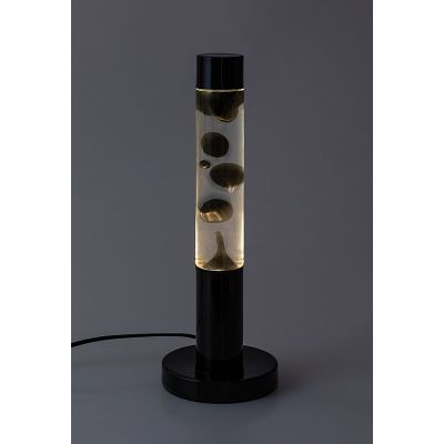 Rabalux Lavastic lampa stołowa 1x25 W czarna-przezroczysta 76027