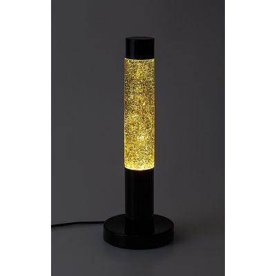 Rabalux Lavastic lampa stołowa 1x25 W czarna-przezroczysta-złota 76029