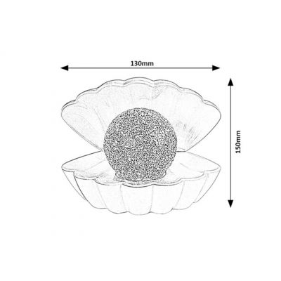Rabalux Sparkly lampa stołowa 1x0,8 W biała 76030
