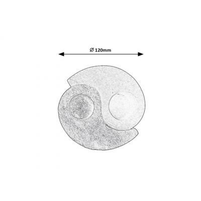 Rabalux Soluna świecznik z soli kamiennej biały-pomarańczowy 76035