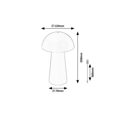 Rabalux Mireo lampa stołowa 1x2 W zielona 76038