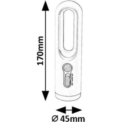 Rabalux Radko lampa stołowa 1x0,8 W biała 76108