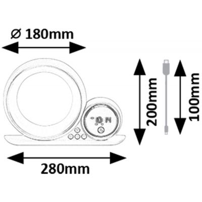 Rabalux Wakeway lampka nocna RGB 1x5 W biała 76109