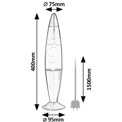 Rabalux Lollipop Rainbow2 lampa stołowa 1x25 W multikolor 76111